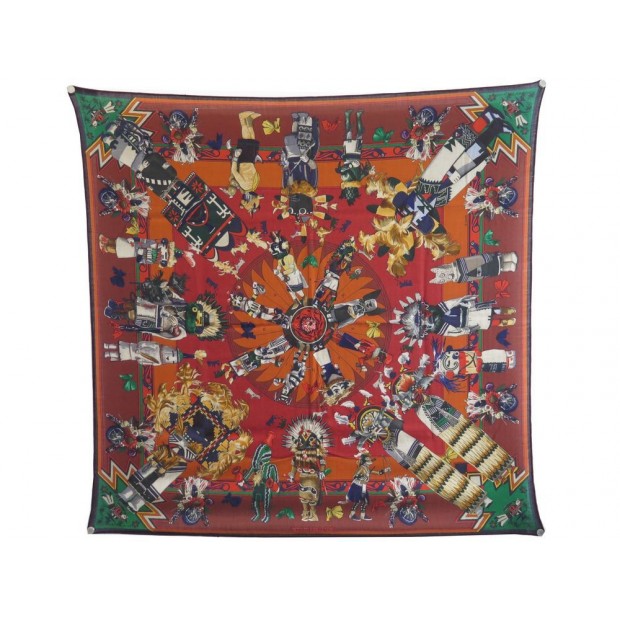CHALE HERMES KACHINAS CACHEMIRE ET SOIE 