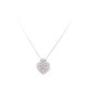 NEUF COLLIER POIRAY CURS ENTRELACES DIAMANTQS OR BLANC 18CT 