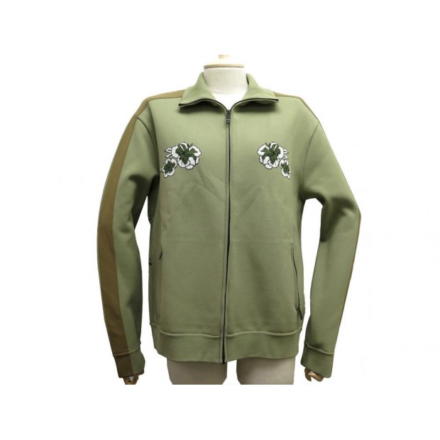 NEUF VESTE VALENTINO HAWAIIAN M 48 KAKI CARDIGAN FLEUR TIGRE TIGER SWEATER 1490€