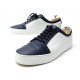 CHAUSSURES CHANEL BASKETS G32721 44 CUIR BLEU MARINE & BLANC SNEAKERS SHOES 750€