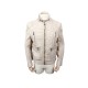 VESTE EN CUIR JUST CAVALLI HOMME L 52 54 BLOUSON BEIGE LEATHER JACKET 520€