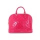 NEUF SAC A MAIN LOUIS VUITTON M90098 ALMA MM CUIR MONOGRAM VERNI ROSE BAG 2030 