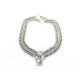 COLLIER HERMES CADENAS CHAINE DOUBLE ARGENT 177GR