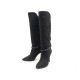 CHAUSSURES ISABEL MARANT FRANKLIN 40 BOTTES A TALONS EN TOILE NOIR + BOITE 690€