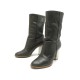 CHAUSSURES JIMMY CHOO MUSIC 39.5 40 FR BOTTINES A TALONS CUIR BRONZE BOOTS 695€