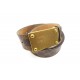 CEINTURE LOUIS VUITTON INVENTEUR 100 EN TOILE DAMIER EBENE HOMME BOITE BELT 515€