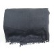 NEUF CHALE HERMES PLAID ALTAI CACHEMIRE ANTHRACITE NEW GREY CASHMERE SHAWL 1450€