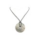 COLLIER DINH VAN PENDENTIF PI CHINOIS ARGENT + LIENS FICELLE