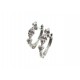 NEUF BOUCLES D'OREILLES DJULA CREOLES DIAMS 999.21706 OR BLANC & DIAMANTS 1650€