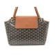 NEUF SAC A MAIN GOYARD ROUETTE TOILE MONOGRAMME NOIR CUIR MARRON HAND BAG 1350€