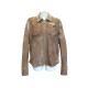 MANTEAU BLAUER BLOUSON TYLER M 50 EN CUIR MARRON VESTE LEATHER JACKET 1270€