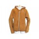 VESTE K-WAY LILY SWEAT CAPUCHE L 52 CUIR MOUTON RETOURNE BLOUSON JACKET 1100€