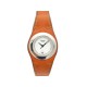 MONTRE HERMES HA3.210 HARNAIS 27 MM QUARTZ EN ACIER ET CUIR ORANGE WATCH 2300€