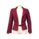 VESTE CHANEL TWEED ROUGE 