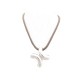 COLLIER HERMES SAUTOIR PENDENTIF LIMA GM EN ARGENT AVEC 2 LIENS NOIR MARRON 800€