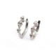 NEUF BOUCLES D'OREILLES DJULA CREOLES DIAMS 999.21706 OR BLANC & DIAMANTS 1650€