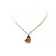 COLLIER CHRISTIAN DIOR PENDENTIF SAC SADDLE 39.5 44.5CM METAL DORE NECKLACE 350€