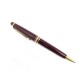 STYLO BILLE MONTBLANC MEISTERSTUCK CLASSIQUE DORE EN RESINE BORDEAUX PEN 360€