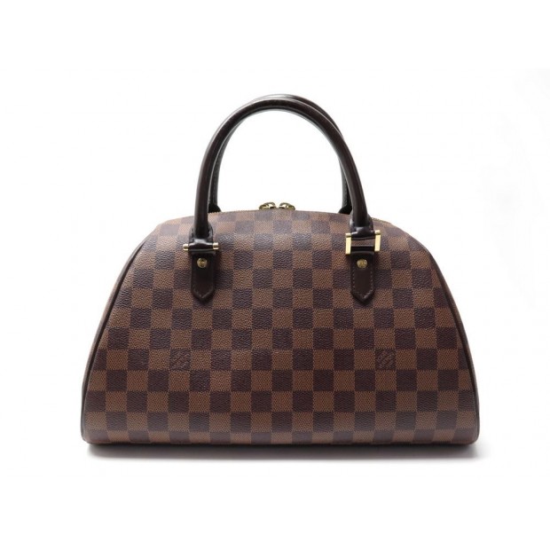 SAC A MAIN LOUIS VUITTON RIBERA MM 33CM TOILE DAMIER EBENE HAND BAG PURSE 1100€