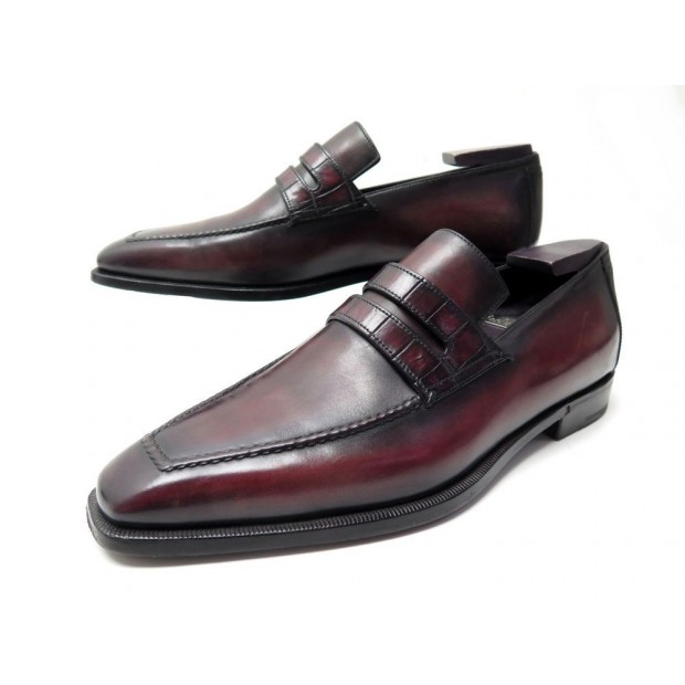 CHAUSSURES BERLUTI ANDY DEMESURE MOCASSIN CUIR PATINE 