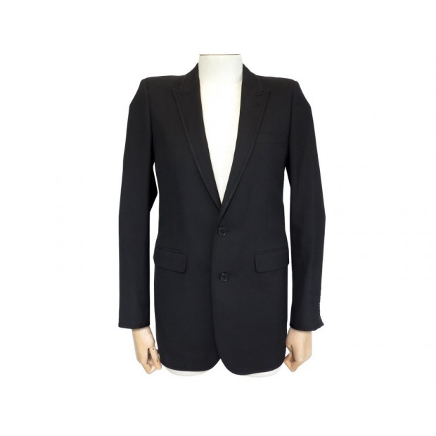 VESTE YSL NOIRE LAINE ET SOIE T38 