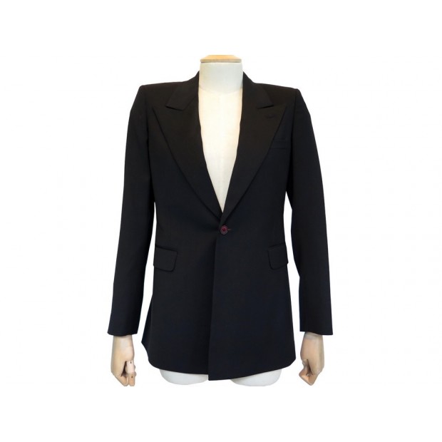 VESTE YVES SAINT LAURENT SERIE TOM FORD 382979 M 38 LAINE NOIR JACKET WOOL 1990€