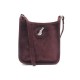 SAC HERMES VESPA MINI DAIM BORDEAUX