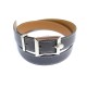 CEINTURE HERMES CUIR ANTHRACITE 