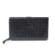 PORTEFEUILLE BOTTEGA VENETA CONTINENTAL INTRECCIATO 114074 CUIR TRESSE NOIR 655€