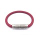 BRACELET LOUIS VUITTON DIGIT M6046E 16 CM EN CUIR TAIGA ROUGE + BOITE SAC 235€