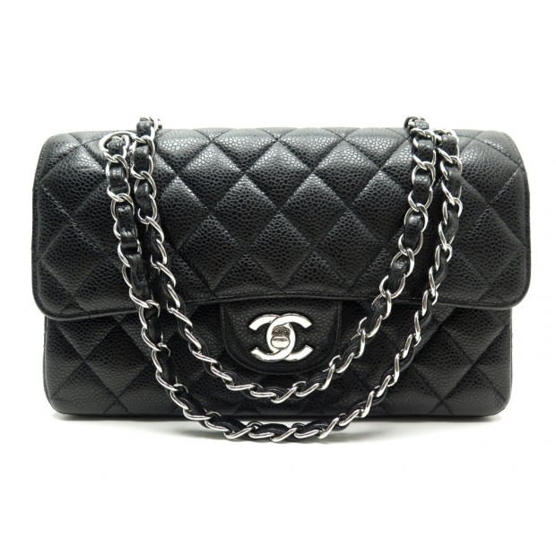 SAC CHANEL TIMELESS CUIR CAVIAR NOIR 