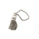 PORTE CLE HERMES GAETAN DE PERCIN GLAND DE PASSEMENTERIE EN ARGENT KEY HOLDER