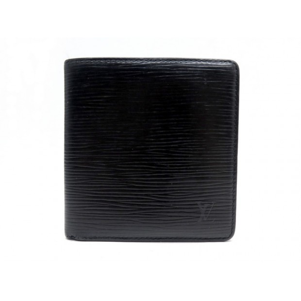 PORTEFEUILLE LOUIS VUITTON COMPACT EN CUIR EPI NOIR BLACK LEATHER WALLET 460€