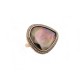 BAGUE DJULA MAGIC STONE T 48 OR ROSE PIERRE NACRE GRISE SERTIE 56 DIAMANTS 1500€