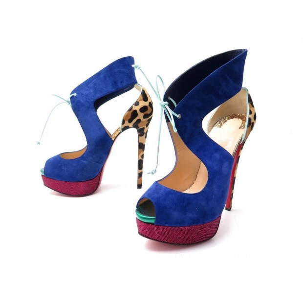NEUF CHAUSSURES CHRISTIAN LOUBOUTIN SANDALES CAMPANINA A TALONS 39.5 SHOES 980€