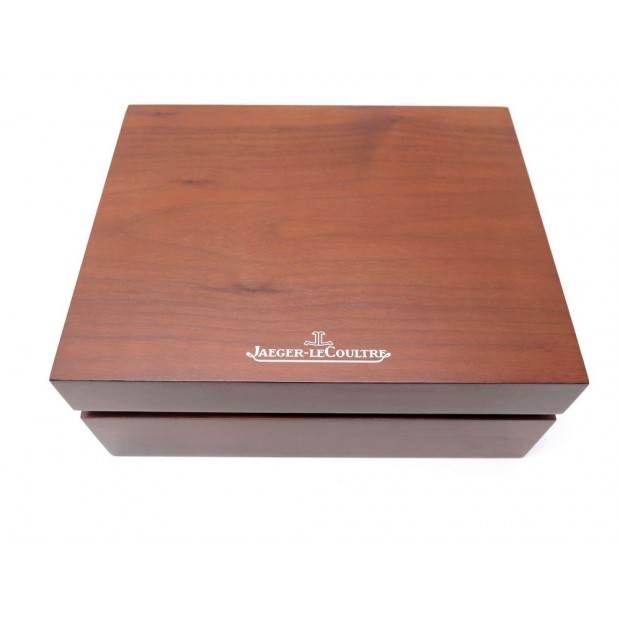 NEUF BOITE POUR MONTRE JAEGER LECOULTRE EN BOIS MARRON NEW BROWN WOOD WATCH BOX