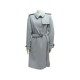 MANTEAU LONG HERMES 38 M CEINTURE EN CACHEMIRE & LAINE GRIS CASHMERE COAT 4000€