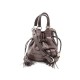 SAC A MAIN LANCEL 1ER FLIRT PM BANDOULIERE CUIR FACON CROCO TAUPE 