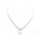 COLLIER DIOR 44 CM EN METAL ARGENTE PERLE ET STRASS PEARL NECKLACE JEWEL 330€