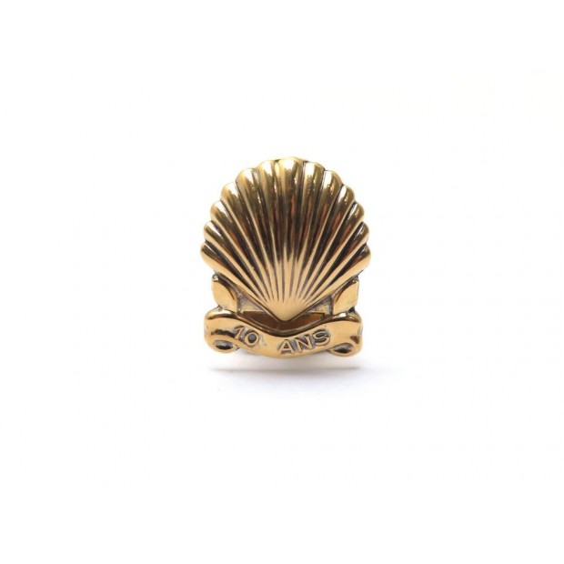 BOUTONNIERE CARTIER SHELL 10 ANS EN VERMEIL ARGENT 800 10 YEARS BUTTONHOLE