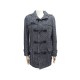 NEUF MANTEAU A CAPUCHE GUCCI 44 IT 40 M FR LAINE & COTON GRIS DUFFLE COAT 1200€