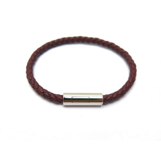 NEUF BRACELET HERMES CUIR TRESSE 