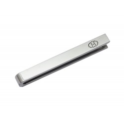 PINCE A CRAVATE HERMES H EVELYNE ECLIPSE EN ARGENT MASSIF 925 SILVER TIE CLIP