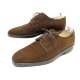 CHAUSSURES AUBERCY 7.5E 41.5 DERBY EN DAIM MARRON BROWN SUEDE SHOES 780€