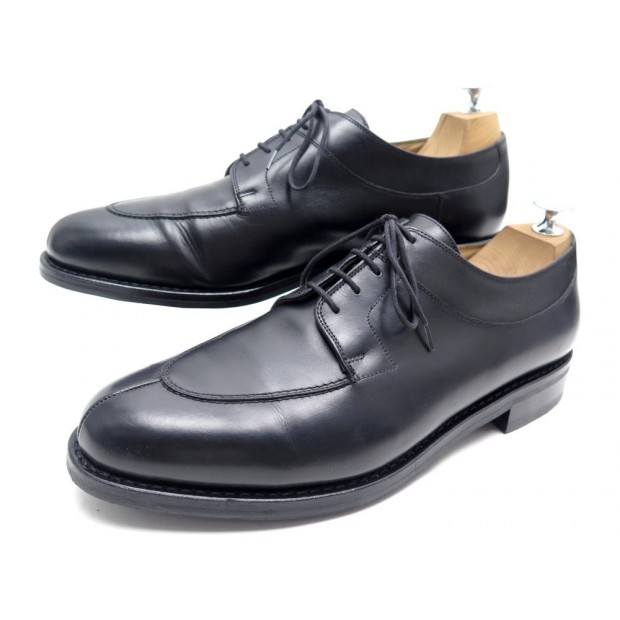 CHAUSSURES PARABOOT AVIGNON 11 45 DERBY EN CUIR NOIR BLACK LEATHER SHOES 380€