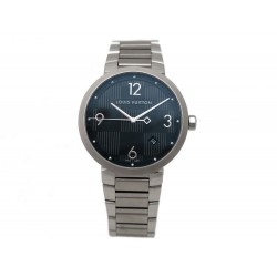 NEUF MONTRE LOUIS VUITTON TAMBOUR DAMIER NOIR Q1D071 39 MM QUARTZ ACIER 3750€