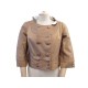 VESTE COURTE LOUIS VUITTON CARDIGAN FEMME 40 M EN 100% SOIE MARRON JACKET 1350