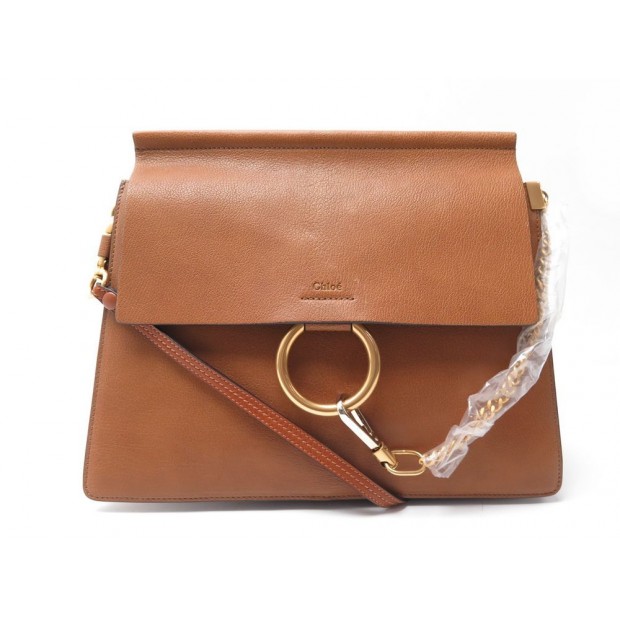 NEUF SAC A MAIN CHLOE FAYE CLASSIC 3S1231-HEW BANDOULIERE CUIR HAND BAG 1450€