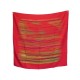 NEUF FOULARD HERMES FAUBOURG EXPRESS D. RYBALTCHENKO EN SOIE ROUGE + BOITE 370€