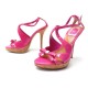 CHAUSSURES CHRISTIAN DIOR SANDALES A TALONS CUIR VERNIS ROSE SANDAL SHOES 790€